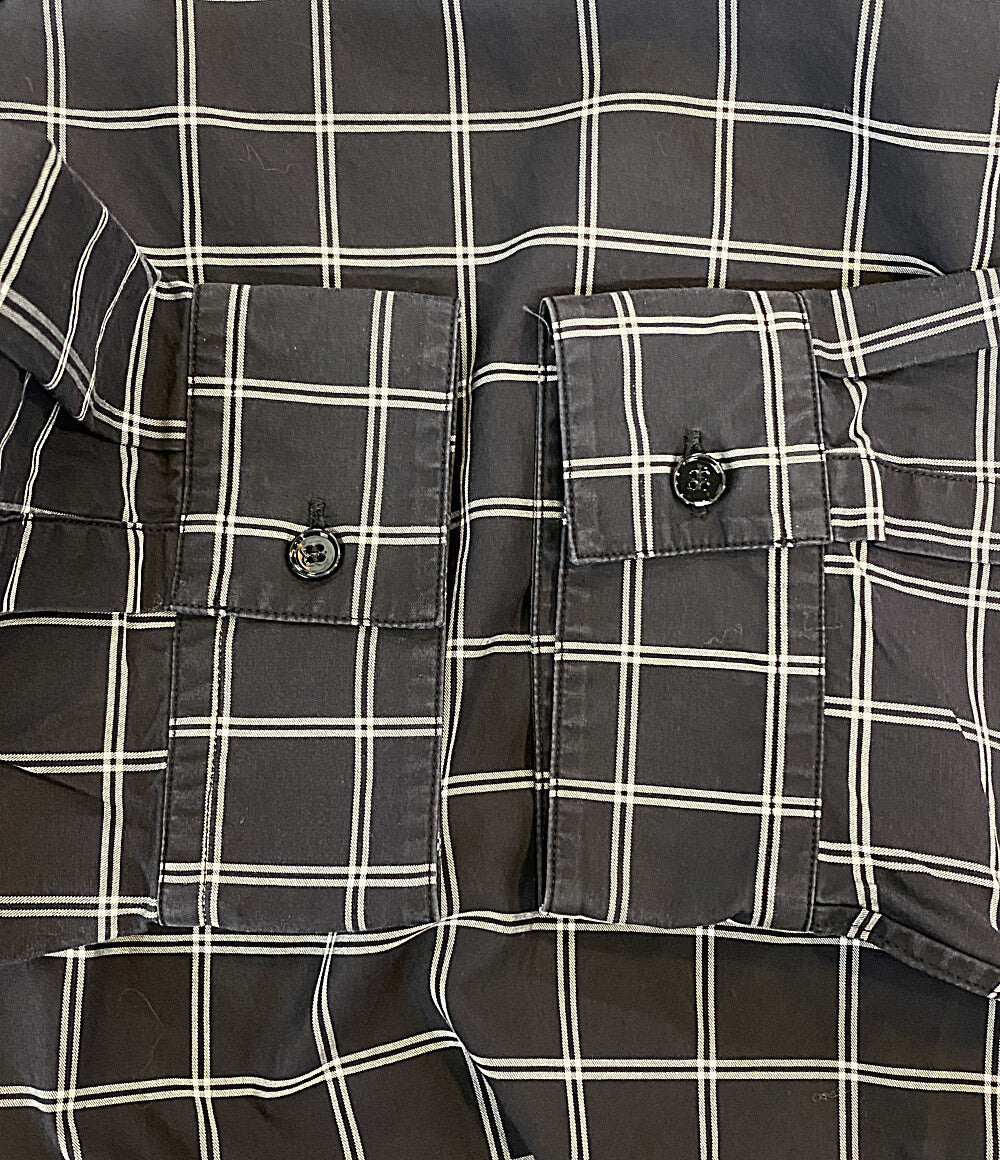 OAMC 長袖シャツ Apology Shirt サイドスリット チェック OAMP602560 メンズ SIZE M オーエーエムシー