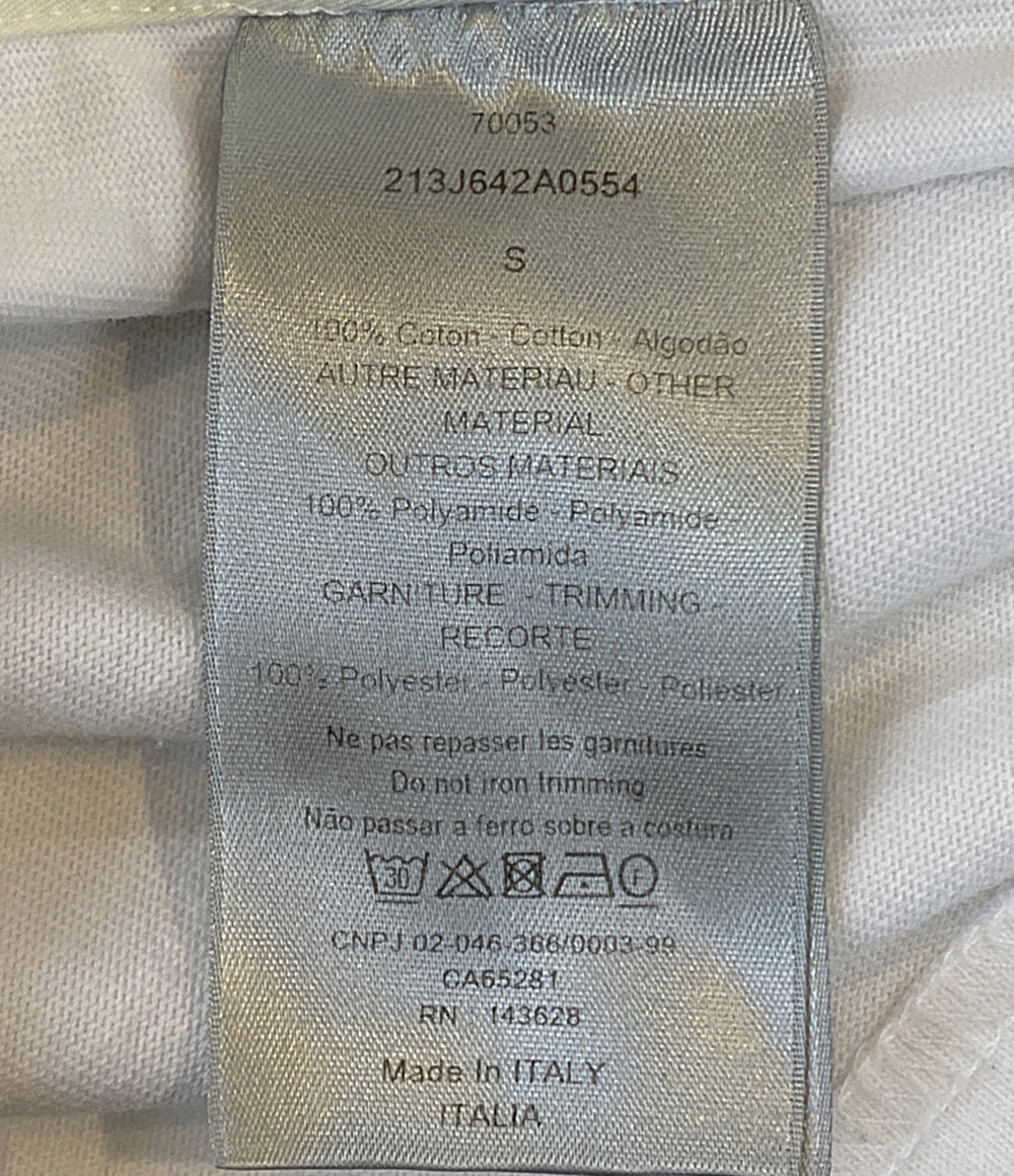 美品 DIOR HOMME 長袖Ｔシャツ ×Sacai Docking Side Slit Tee 213J642A0554 メンズ SIZE S ディオールオム