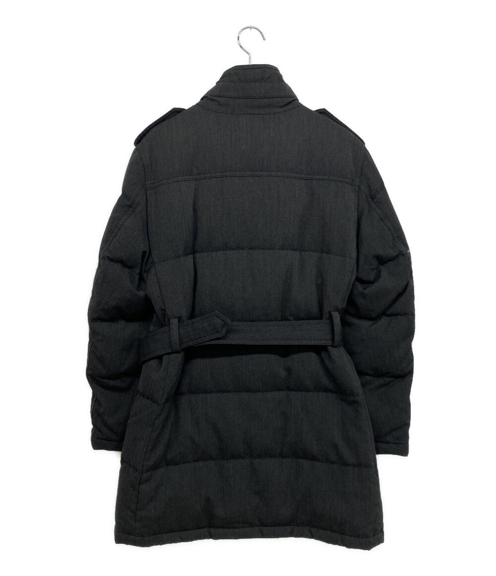 BURBERRY BLACK LABEL ダウンロングコート グレー D1F71-657-07 メンズ SIZE M バーバリーブラックレーベル