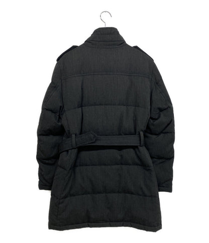 BURBERRY BLACK LABEL ダウンロングコート グレー D1F71-657-07 メンズ SIZE M バーバリーブラックレーベル