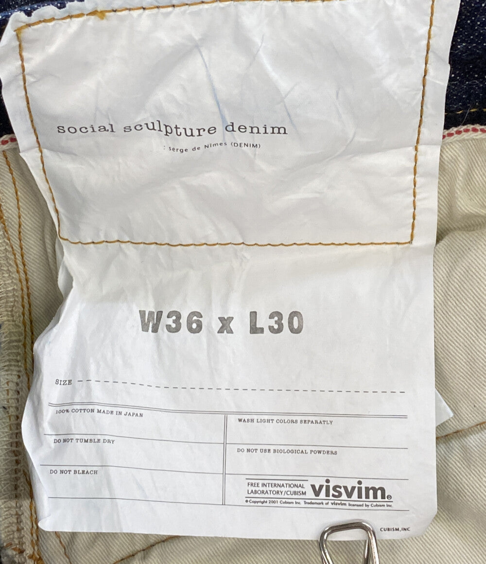 VISVIM デニムパンツ SOCIAL SCULPTURE 01 WIDE RAW MUD OD 25ss メンズ SIZE 36 ビズビム