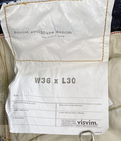 VISVIM デニムパンツ SOCIAL SCULPTURE 01 WIDE RAW MUD OD 25ss メンズ SIZE 36 ビズビム