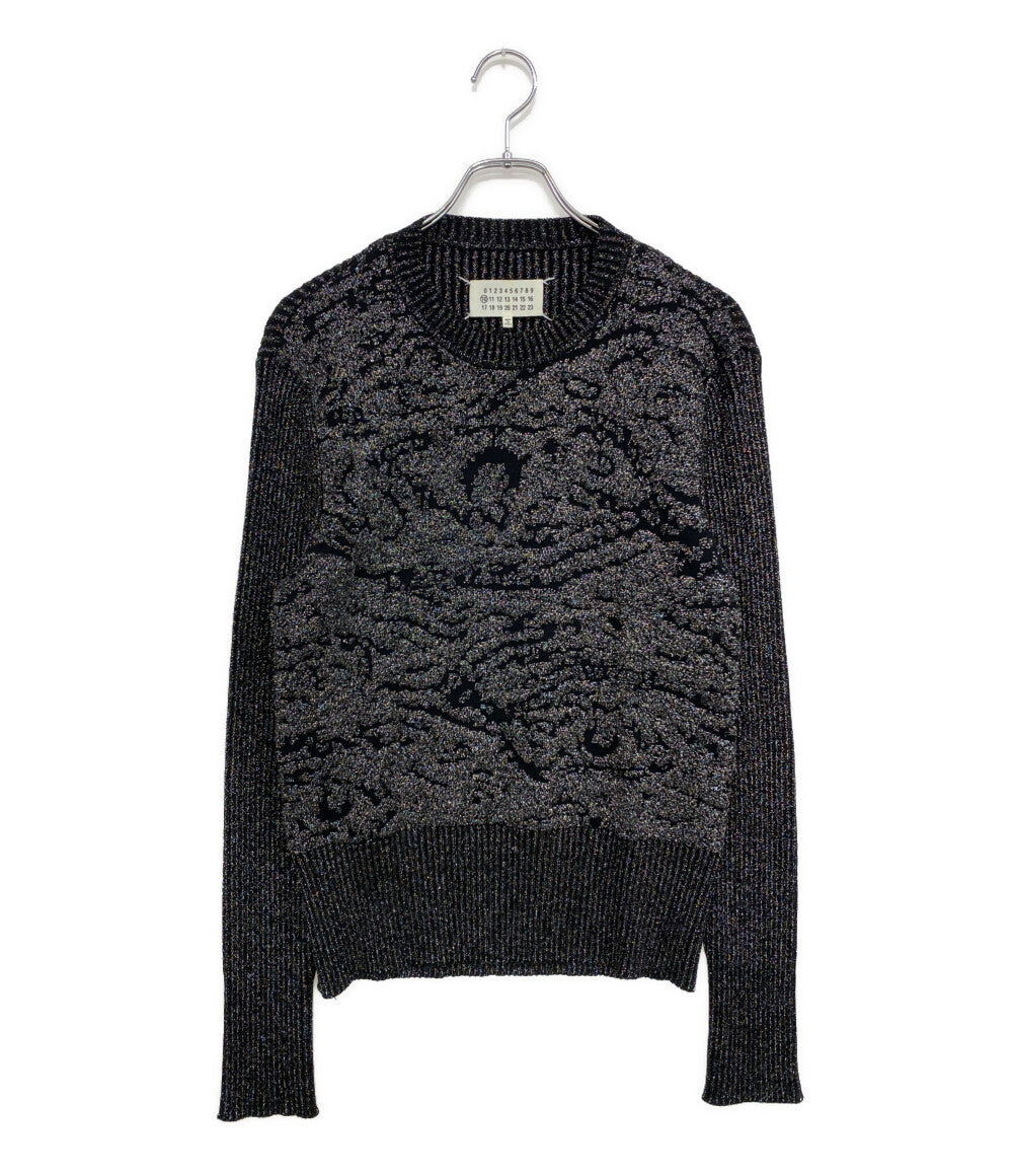 美品 MARTIN MARGIELA ロングスリーブ ニットセーター ブラック 15AW S30HA0826 レディース SIZE M マルタンマルジェラ