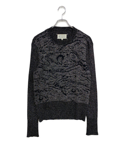 美品 MARTIN MARGIELA ロングスリーブ ニットセーター ブラック 15AW S30HA0826 レディース SIZE M マルタンマルジェラ