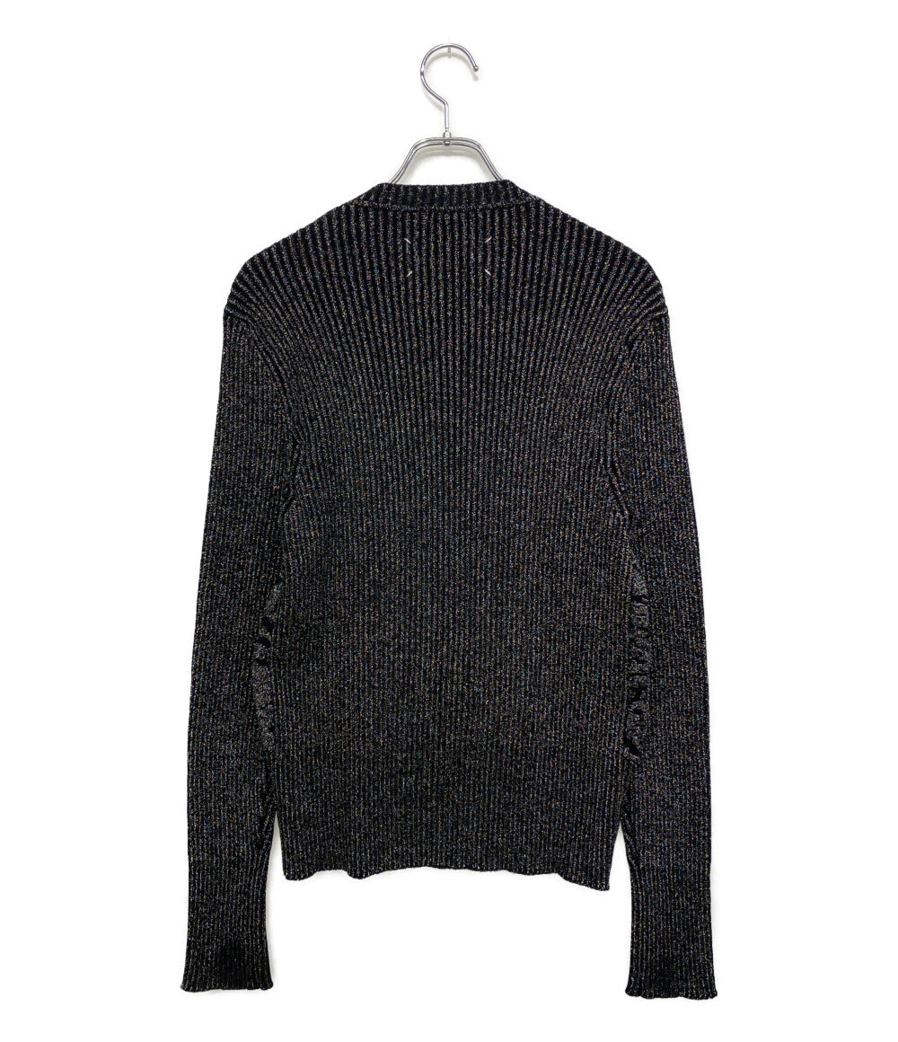 美品 MARTIN MARGIELA ロングスリーブ ニットセーター ブラック 15AW S30HA0826 レディース SIZE M マルタンマルジェラ