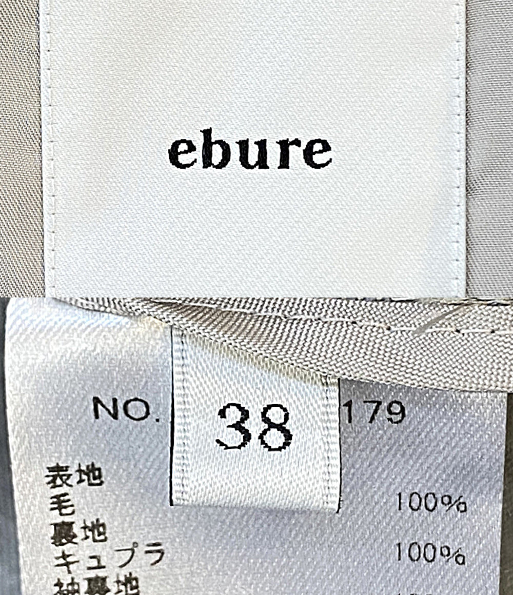 美品 ebure エブール テーラードジャケット ライトウールギャバ