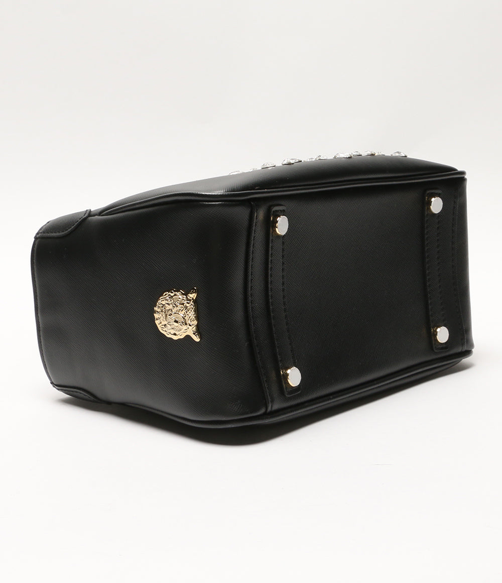 A.D.M.J. ハンドバッグ マドモワゼル ビジュー ブラック レディース