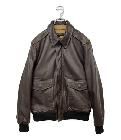 GABRIEL ガブリエル レザージャケット ブラウン メンズ SIZE L