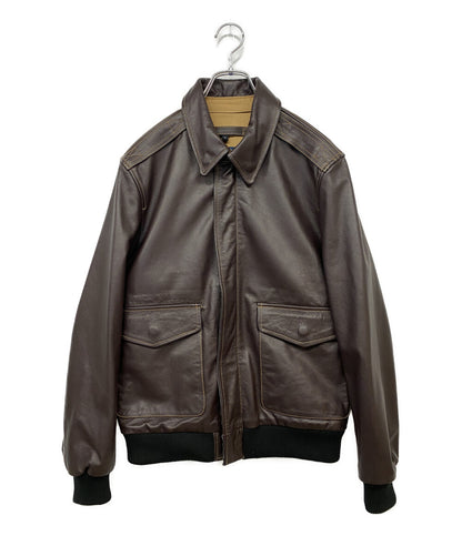 GABRIEL ガブリエル レザージャケット ブラウン メンズ SIZE L
