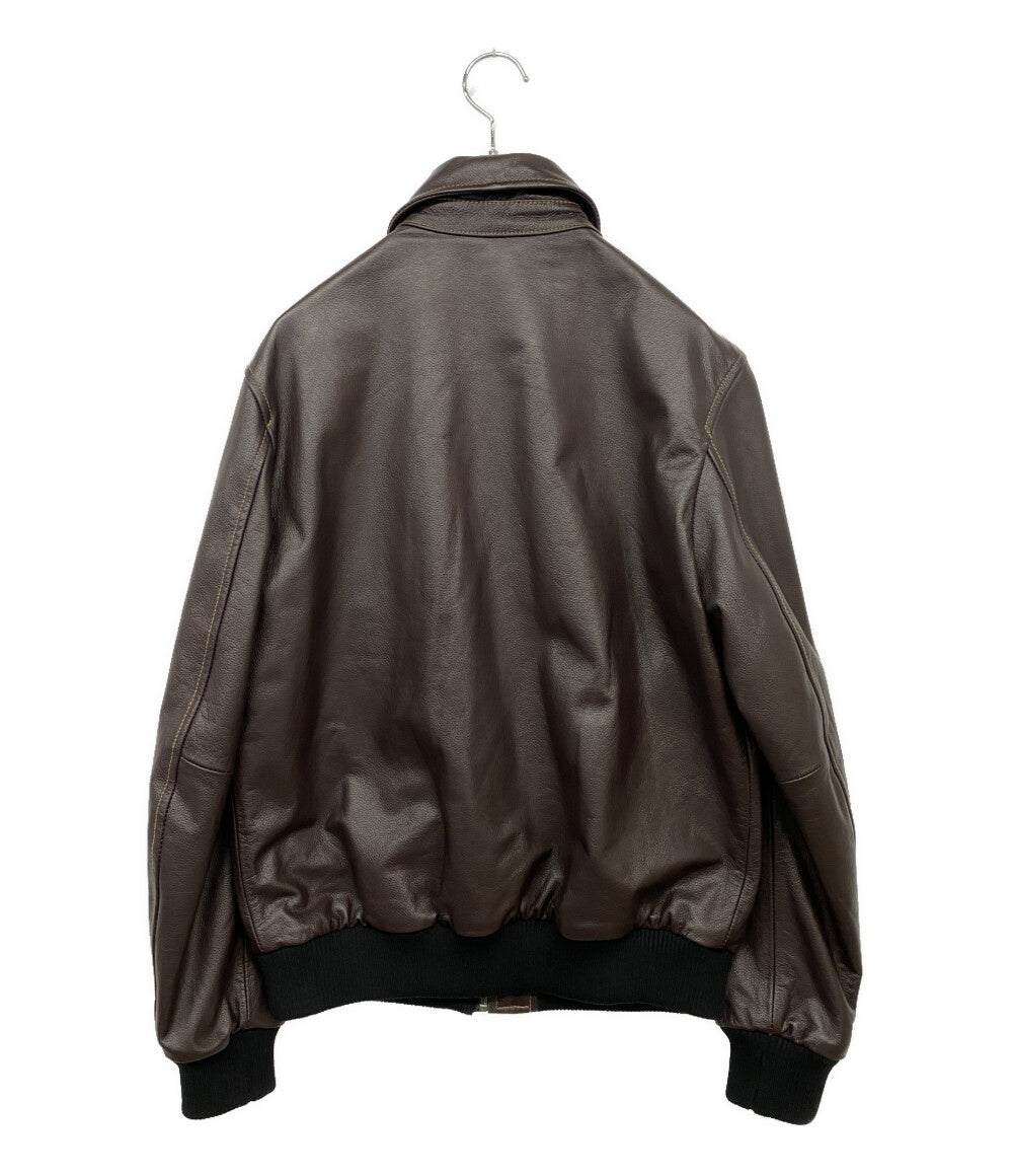 GABRIEL ガブリエル レザージャケット ブラウン メンズ SIZE L