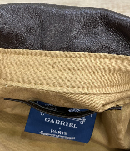 GABRIEL ガブリエル レザージャケット ブラウン メンズ SIZE L