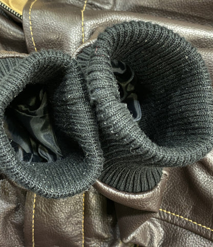 GABRIEL ガブリエル レザージャケット ブラウン メンズ SIZE L