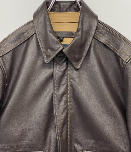 GABRIEL ガブリエル レザージャケット ブラウン メンズ SIZE L