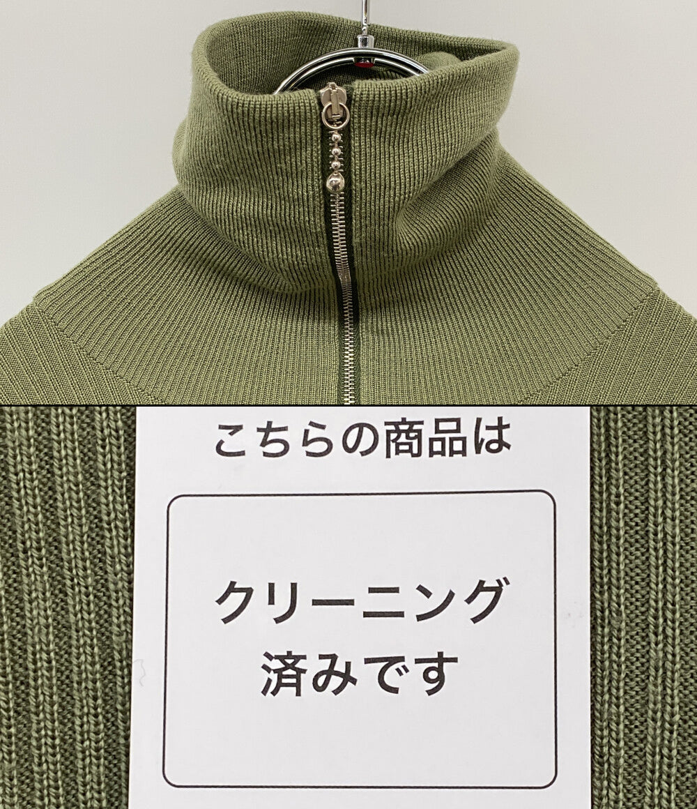 Jil sander ニット ハーフジップ グリーン レディース SIZE 34 ジルサンダー