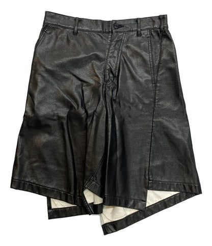 訳あり COMME des GARCONS HOMME PLUS レザーショートパンツ PP-P037 メンズ SIZE XS コムデギャルソンオムプリュス