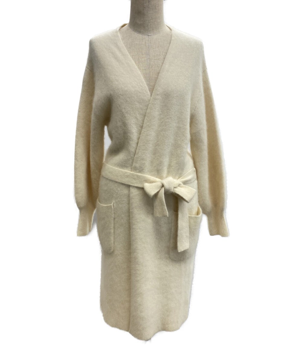 美品 LOULOU WILLOUGHBY ルル ウィルビー ロングカーディガン ホワイト系 レディース SIZE 2