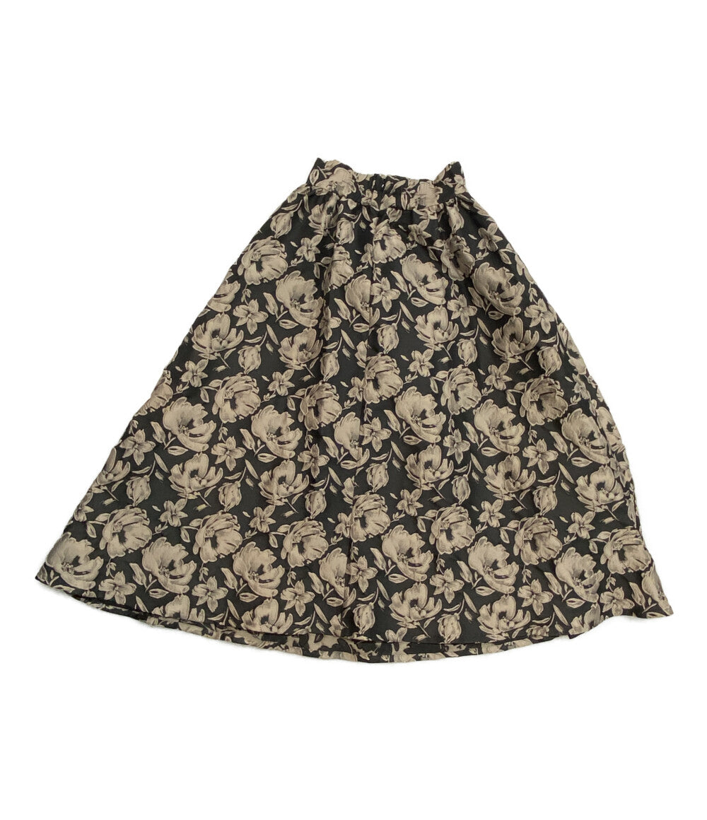 OBLI オブリ フラワージャガードスカート レディース SIZE S