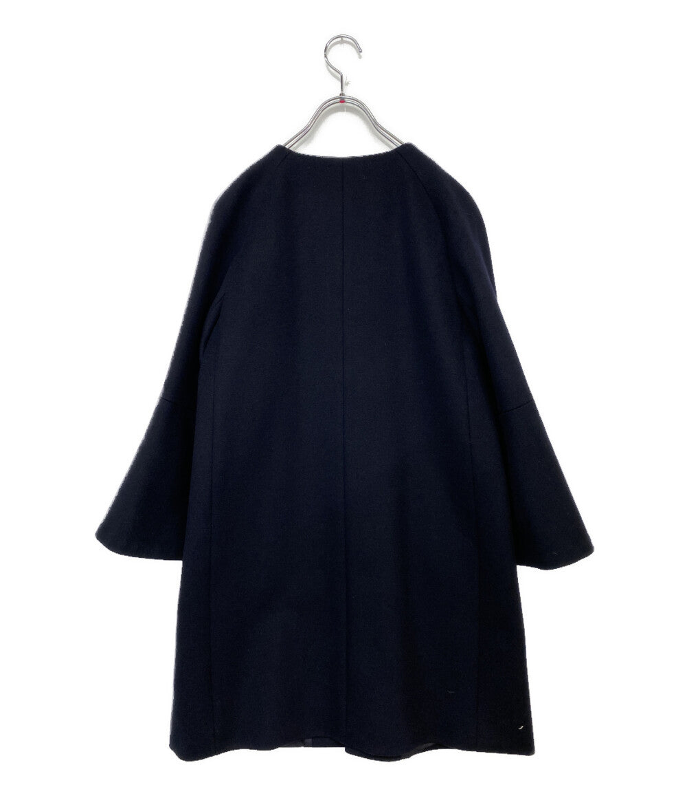 アナイ　ANAYI ブラック　ノーカラーコート サイズ38 ANAYI ノーカラーコート 101727-17-260-65-380 レディース SIZE 38