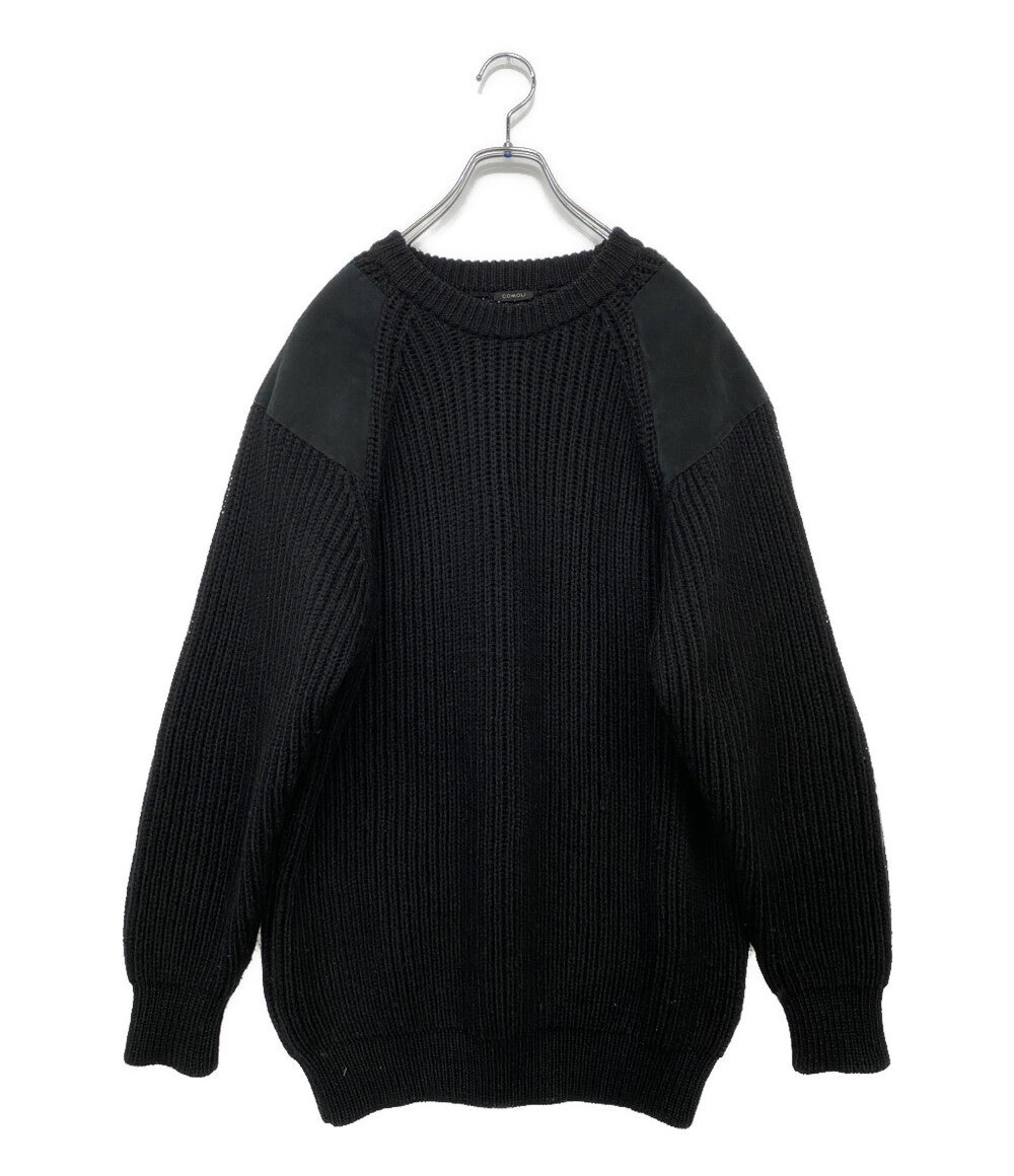 COMOLI×BLACK SHEEP ブラックシープ ガンパッチニット L03-06011 メンズ SIZE 3 コモリ