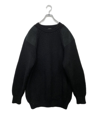 COMOLI×BLACK SHEEP ブラックシープ ガンパッチニット L03-06011 メンズ SIZE 3 コモリ