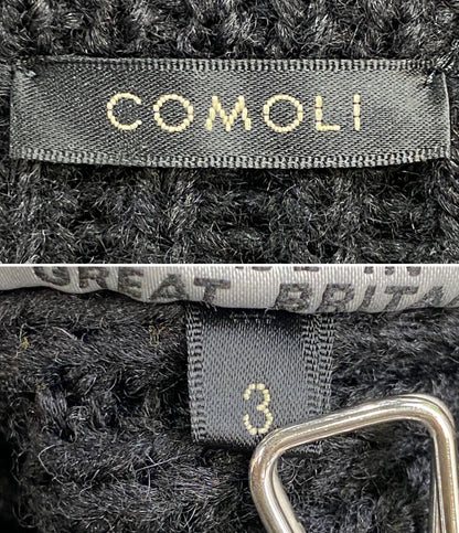 COMOLI×BLACK SHEEP ブラックシープ ガンパッチニット L03-06011 メンズ SIZE 3 コモリ