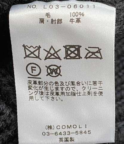COMOLI×BLACK SHEEP ブラックシープ ガンパッチニット L03-06011 メンズ SIZE 3 コモリ