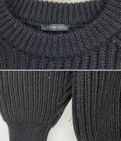 COMOLI×BLACK SHEEP ブラックシープ ガンパッチニット L03-06011 メンズ SIZE 3 コモリ
