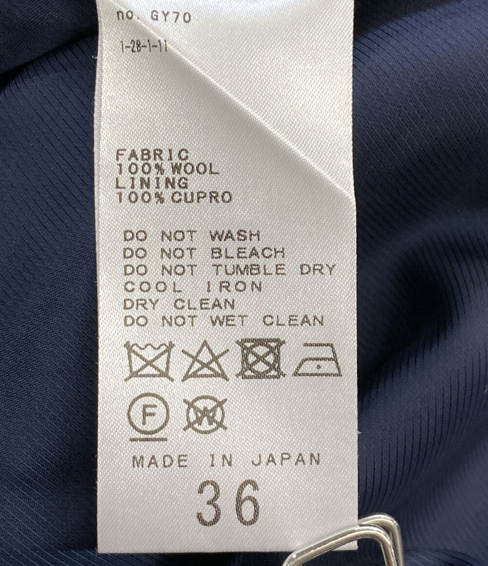 NOBLE ノーブル テーラードジャケット 紺ブレ ダブル 金釦 GY70 レディース SIZE 36