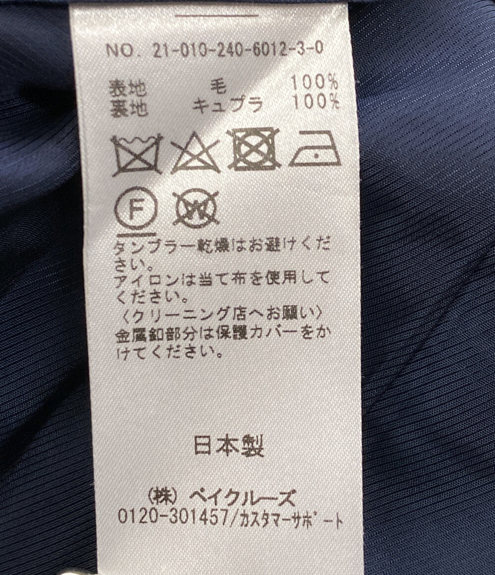 NOBLE ノーブル テーラードジャケット 紺ブレ ダブル 金釦 GY70 レディース SIZE 36