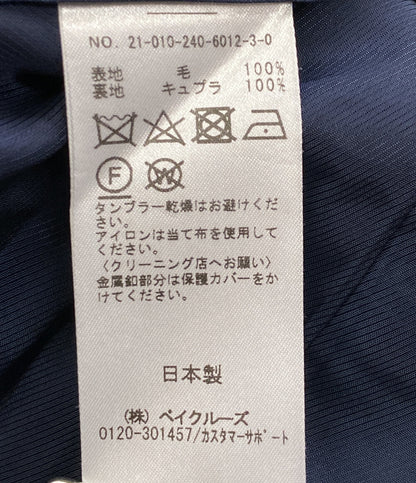 NOBLE ノーブル テーラードジャケット 紺ブレ ダブル 金釦 GY70 レディース SIZE 36