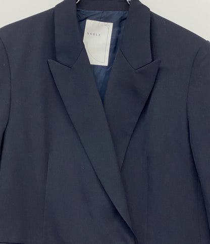 NOBLE ノーブル テーラードジャケット 紺ブレ ダブル 金釦 GY70 レディース SIZE 36