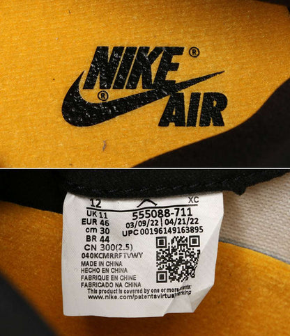 美品 NIKE スニーカー AIR JORDAN 1 RETRO HIGH OG TAXI 555088-711 メンズ SIZE 30cm ナイキ