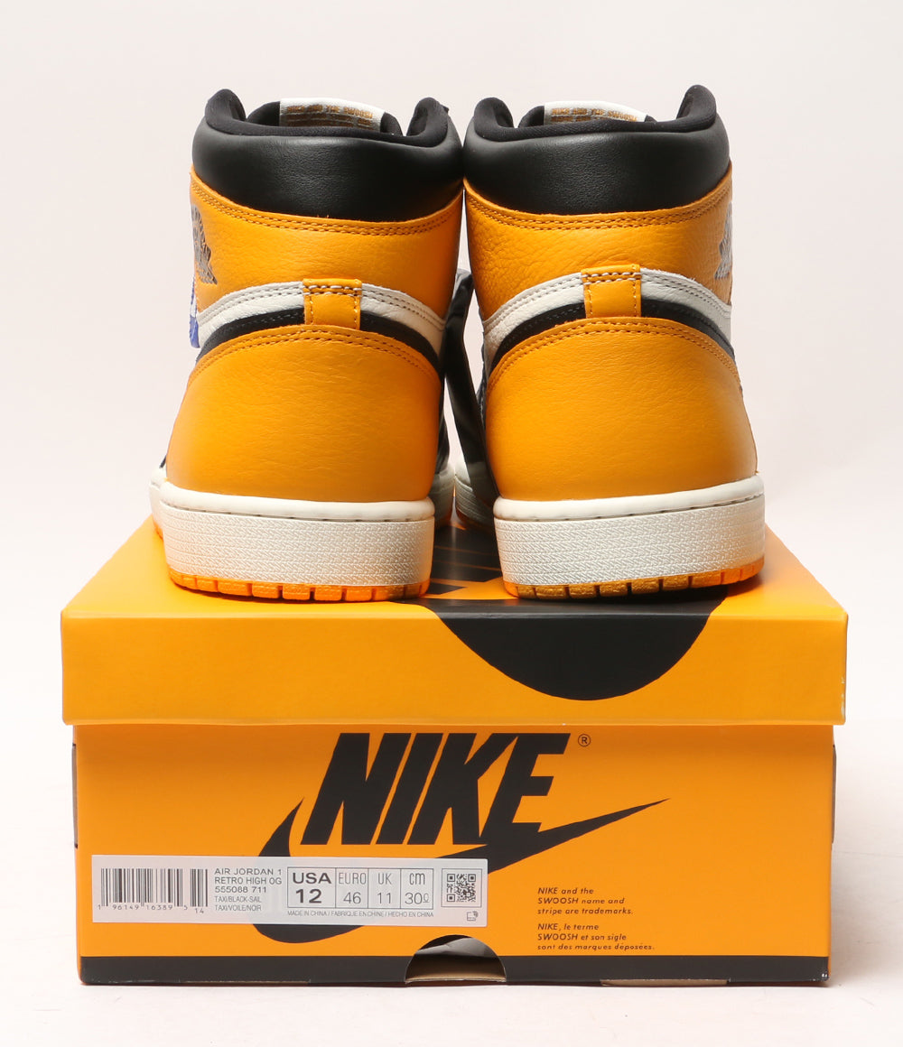 美品 NIKE スニーカー AIR JORDAN 1 RETRO HIGH OG TAXI 555088-711