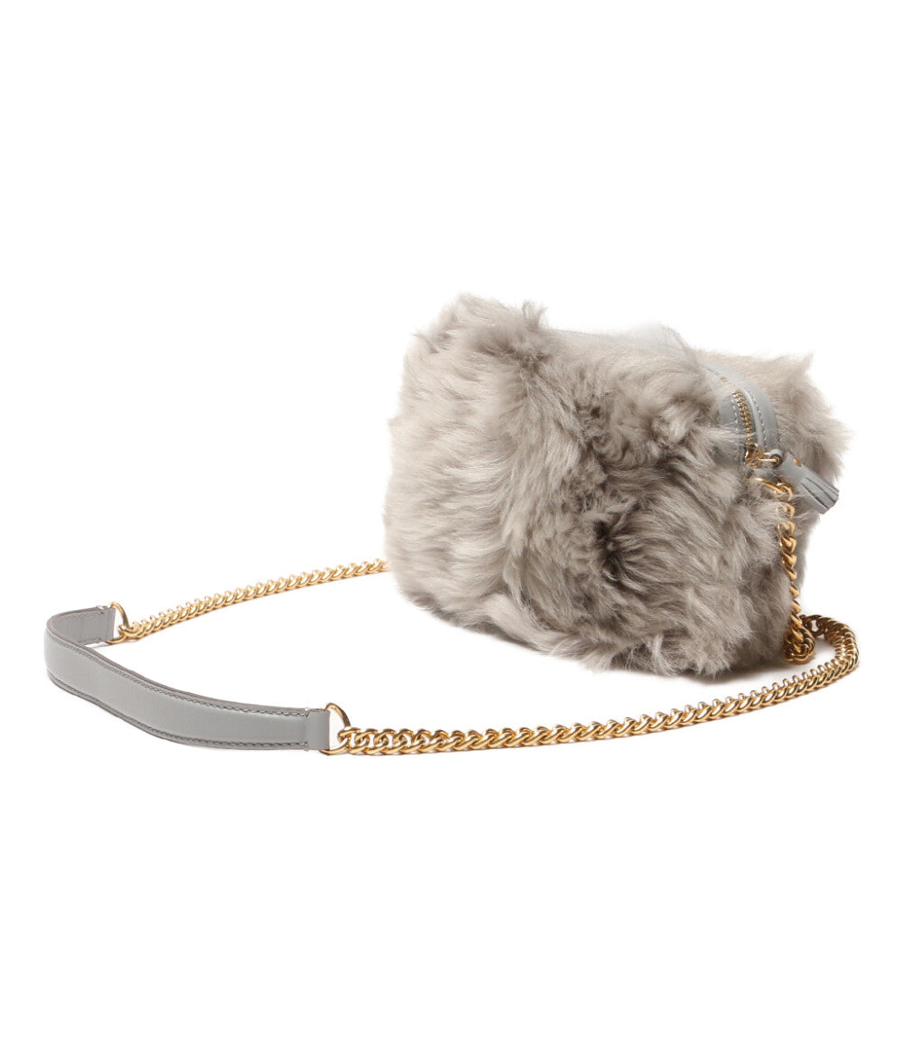 美品 ANYA HINDMARCH ショルダーバッグ グレー レディース アニヤハインドマーチ