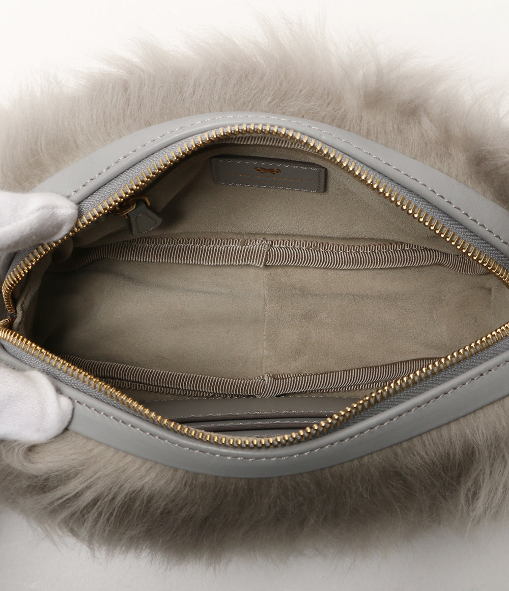 美品 ANYA HINDMARCH ショルダーバッグ グレー レディース アニヤハインドマーチ