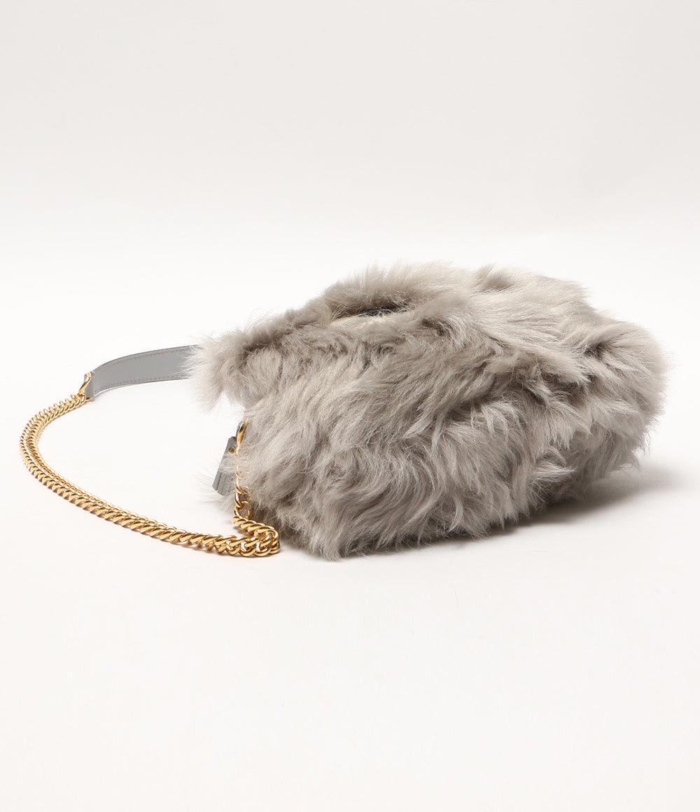 美品 ANYA HINDMARCH ショルダーバッグ グレー レディース アニヤハインドマーチ