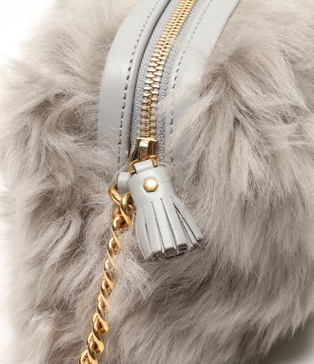美品 ANYA HINDMARCH ショルダーバッグ グレー レディース アニヤハインドマーチ