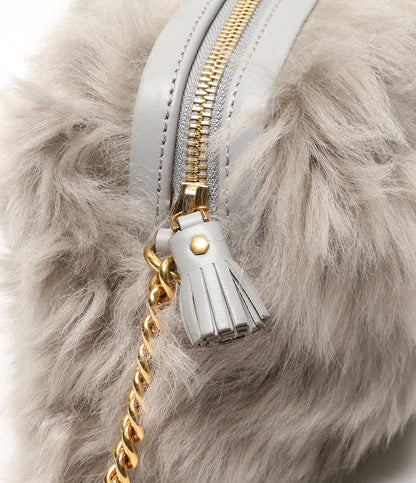 美品 ANYA HINDMARCH ショルダーバッグ グレー レディース アニヤハインドマーチ