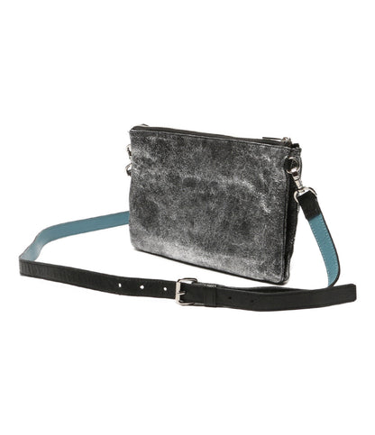 A.D.M.J. ショルダーバッグ メタリックシルバー 14SA01012 レディース エーディーエムジェイ