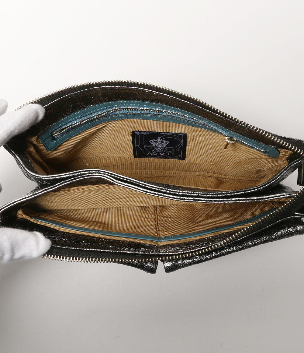 A.D.M.J. ショルダーバッグ メタリックシルバー 14SA01012 レディース エーディーエムジェイ