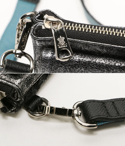 A.D.M.J. ショルダーバッグ メタリックシルバー 14SA01012 レディース エーディーエムジェイ