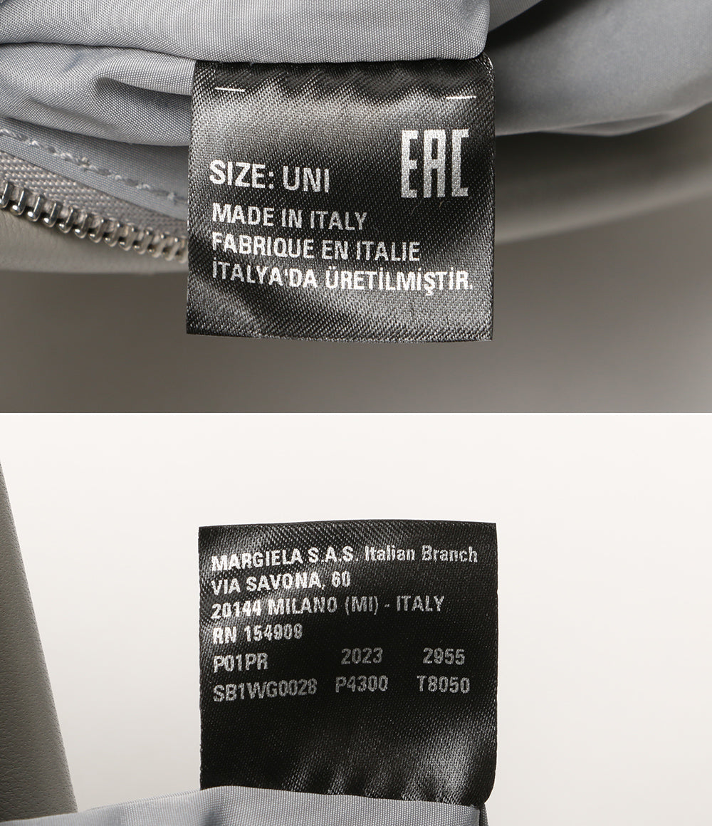 Martin Margiela / マルタンマルジェラ | 2007SS | ここのえ ジップ キャンバス ショルダーバッグ | グレー | レディース MARTIN MARGIELA ショルダーバッグ グレー グラムスラム SB1WG0028