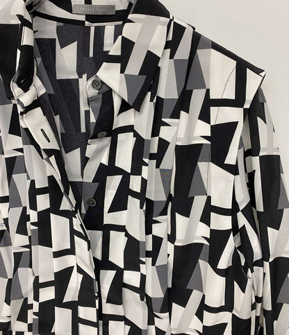 theory luxe 長袖ワンピース 総柄 インナードレス付き レディース SIZE 38 セオリーリュクス