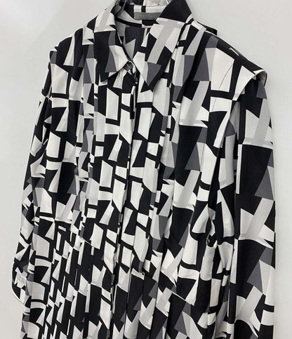 theory luxe 長袖ワンピース 総柄 インナードレス付き レディース SIZE 38 セオリーリュクス