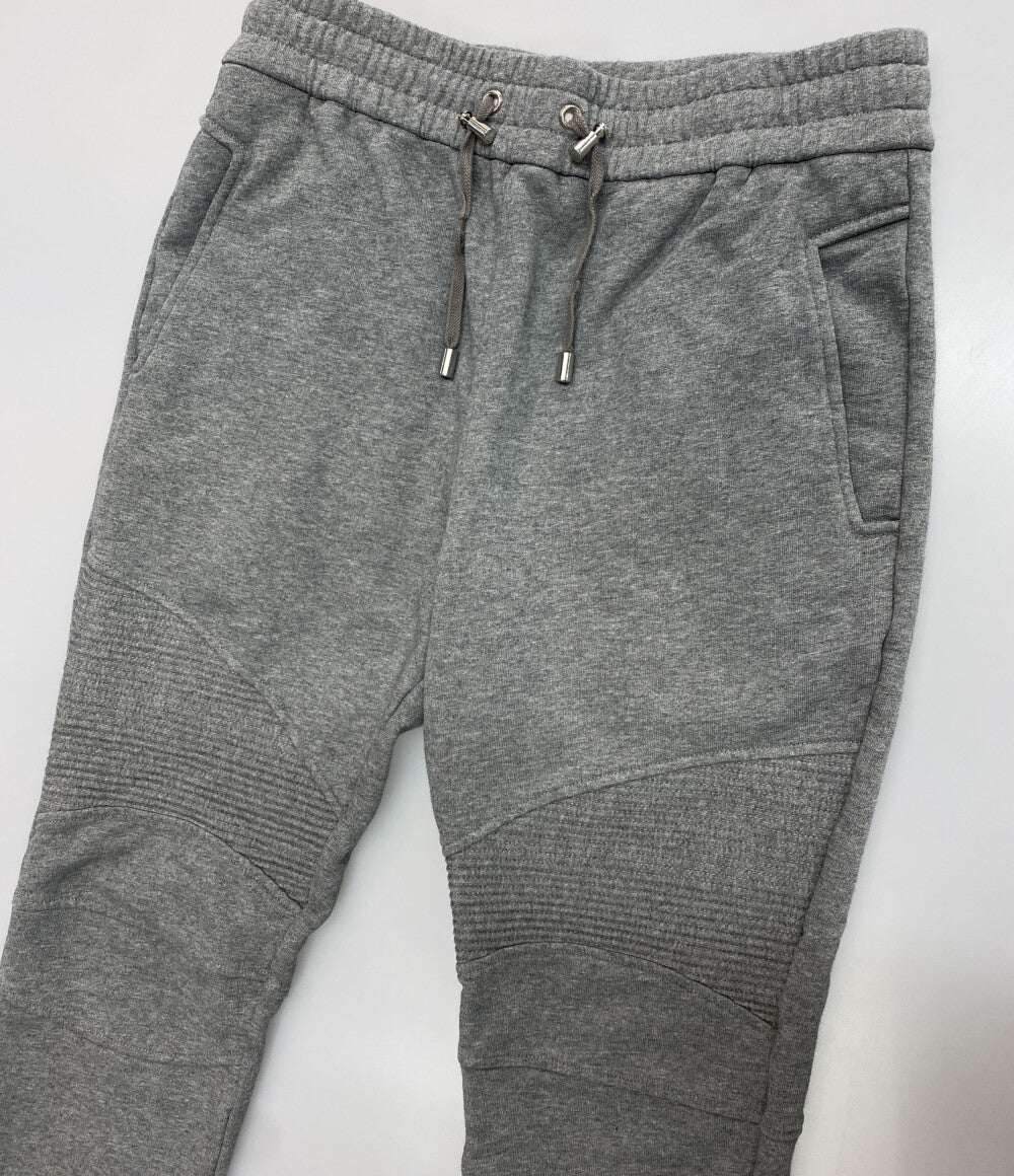 BALMAIN スウェット トラックパンツ グレー メンズ SIZE S バルマン