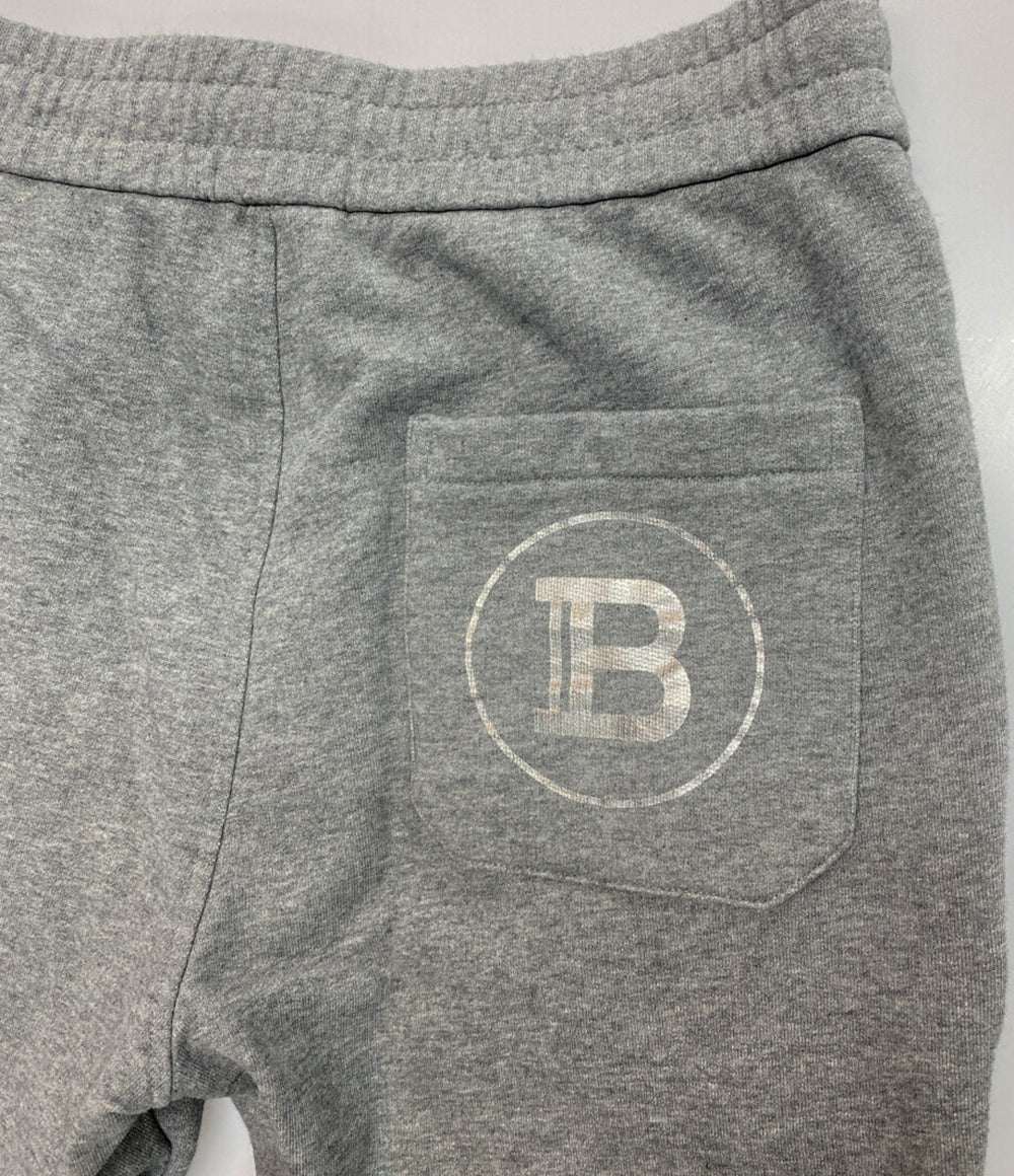 BALMAIN スウェット トラックパンツ グレー メンズ SIZE S バルマン