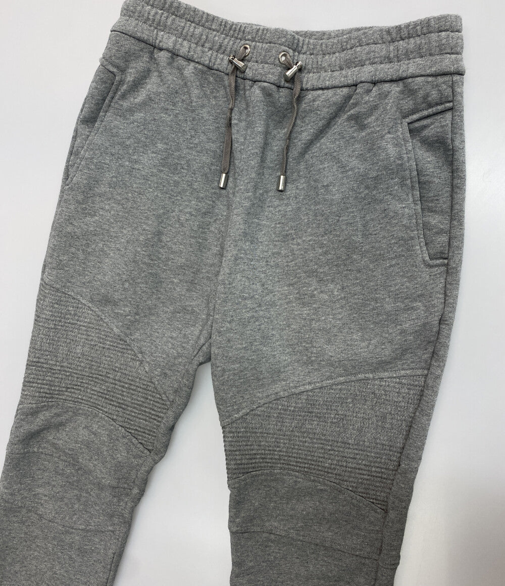 BALMAIN スウェット トラックパンツ グレー メンズ SIZE S バルマン