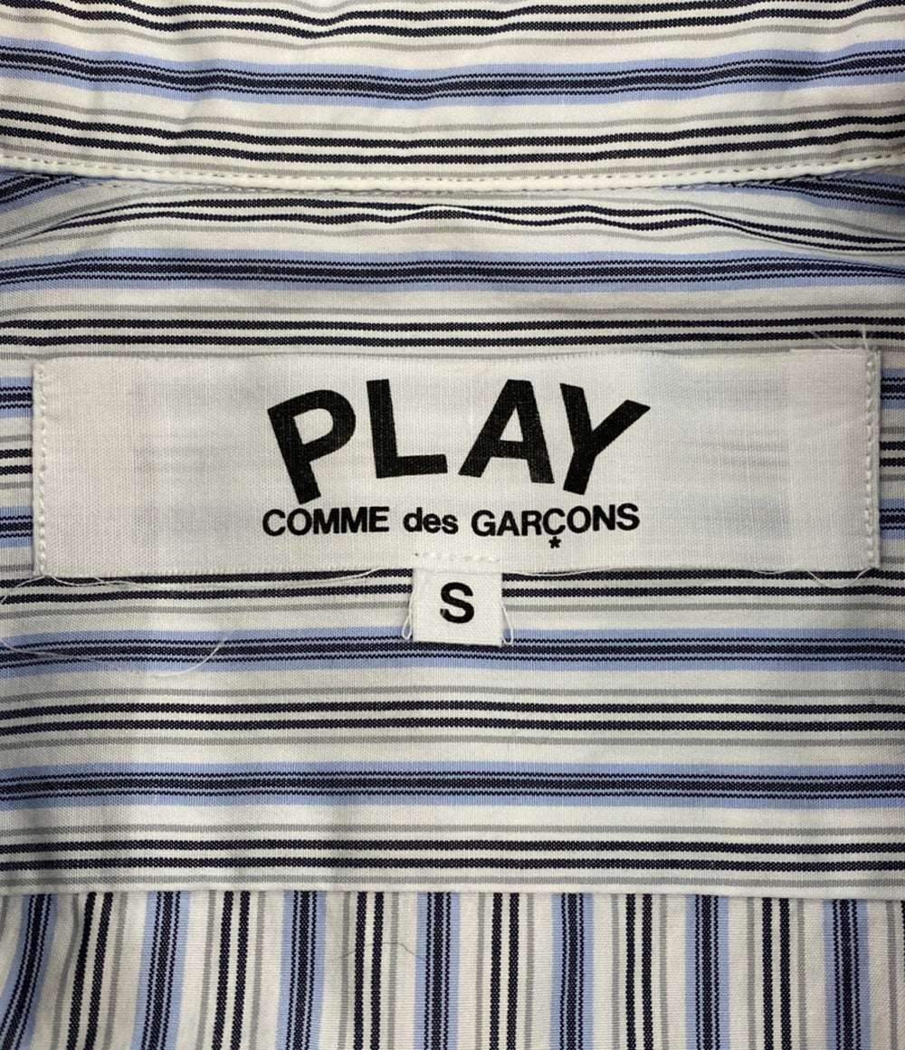 PLAY COMME des GARCONS 長袖シャツ ストライプ AZ-B016 メンズ SIZE S プレイコムデギャルソン