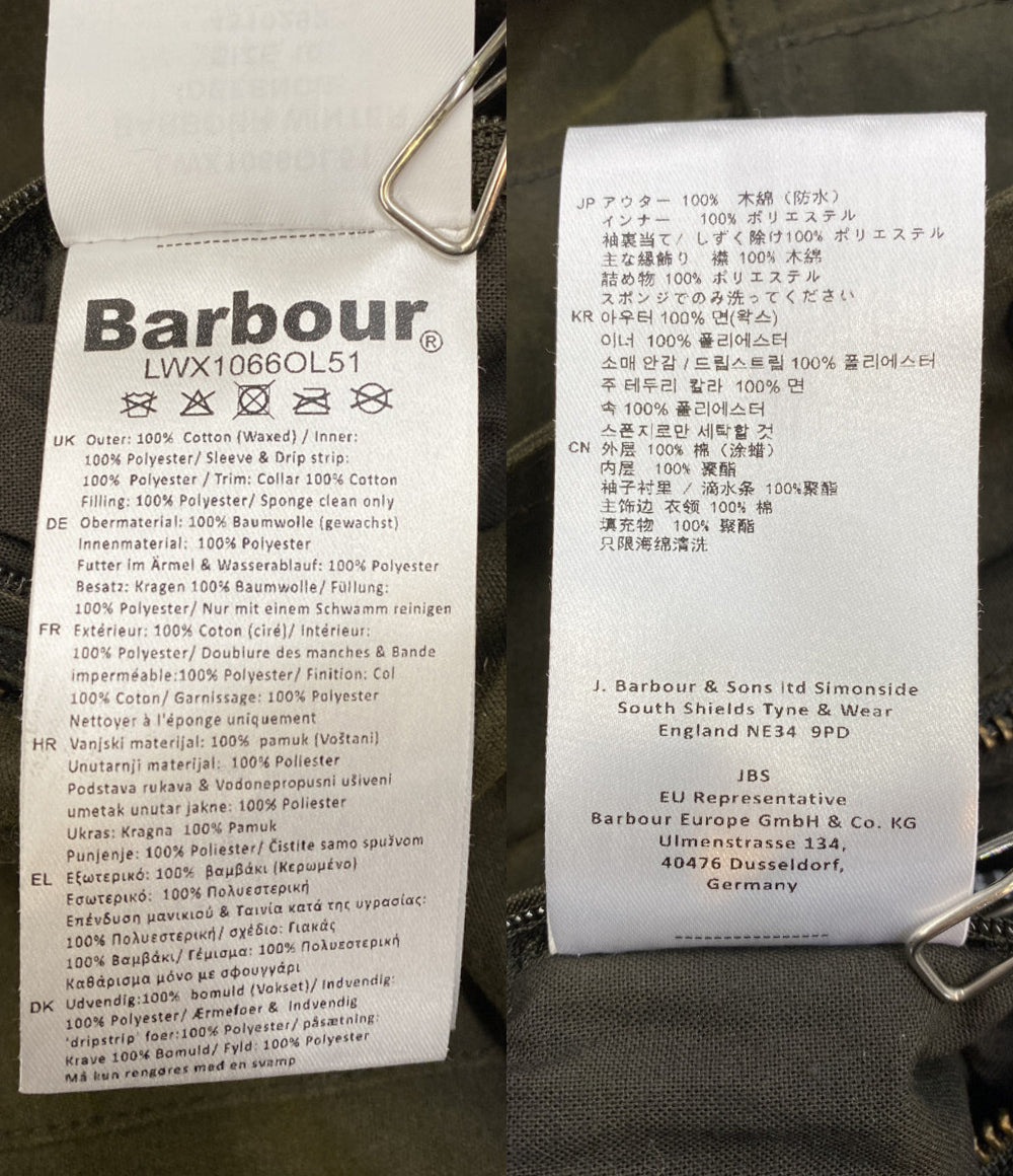 BARBOUR ミリタリージャケット LWX1066OL51 レディース SIZE UK10 バブアー