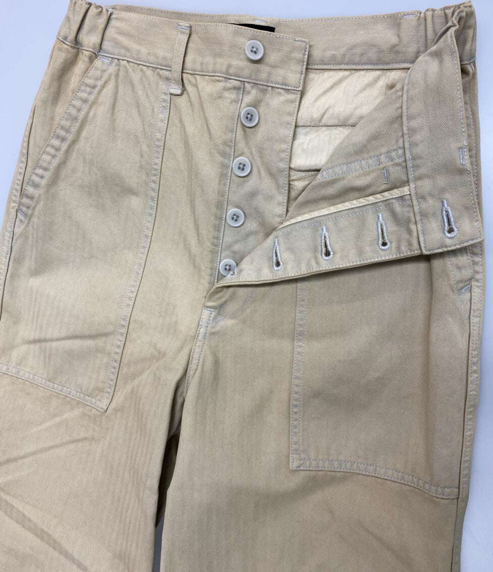 Drawer 25SS ヘリンボーンベイカーパンツ レディース SIZE 34 ドゥロワー